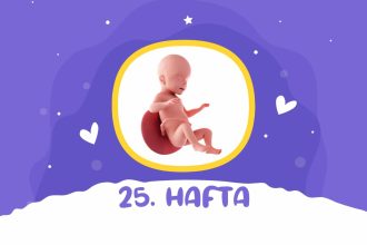 25. haftaya gelmiş bebek kordonuna bağlı bir bebek